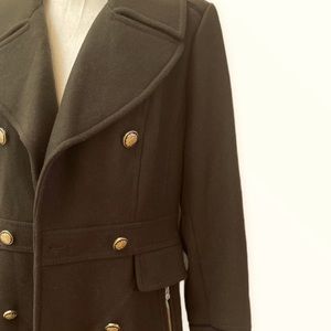 Vince Camuto Double Breasted, Military-Style Coat, Loden Green, Size XL